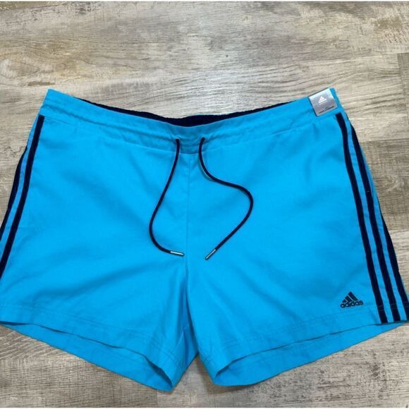 NWT Adidas pchd poly teal woman’s training entertainment,  femmes shorts - Picture 14 of 14